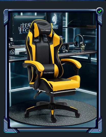 Gaming Gaming Chair Ergonomic Comfortable Leather Gaming Chair Reclining Lifting High Back Rotating Racing Gaming Chair