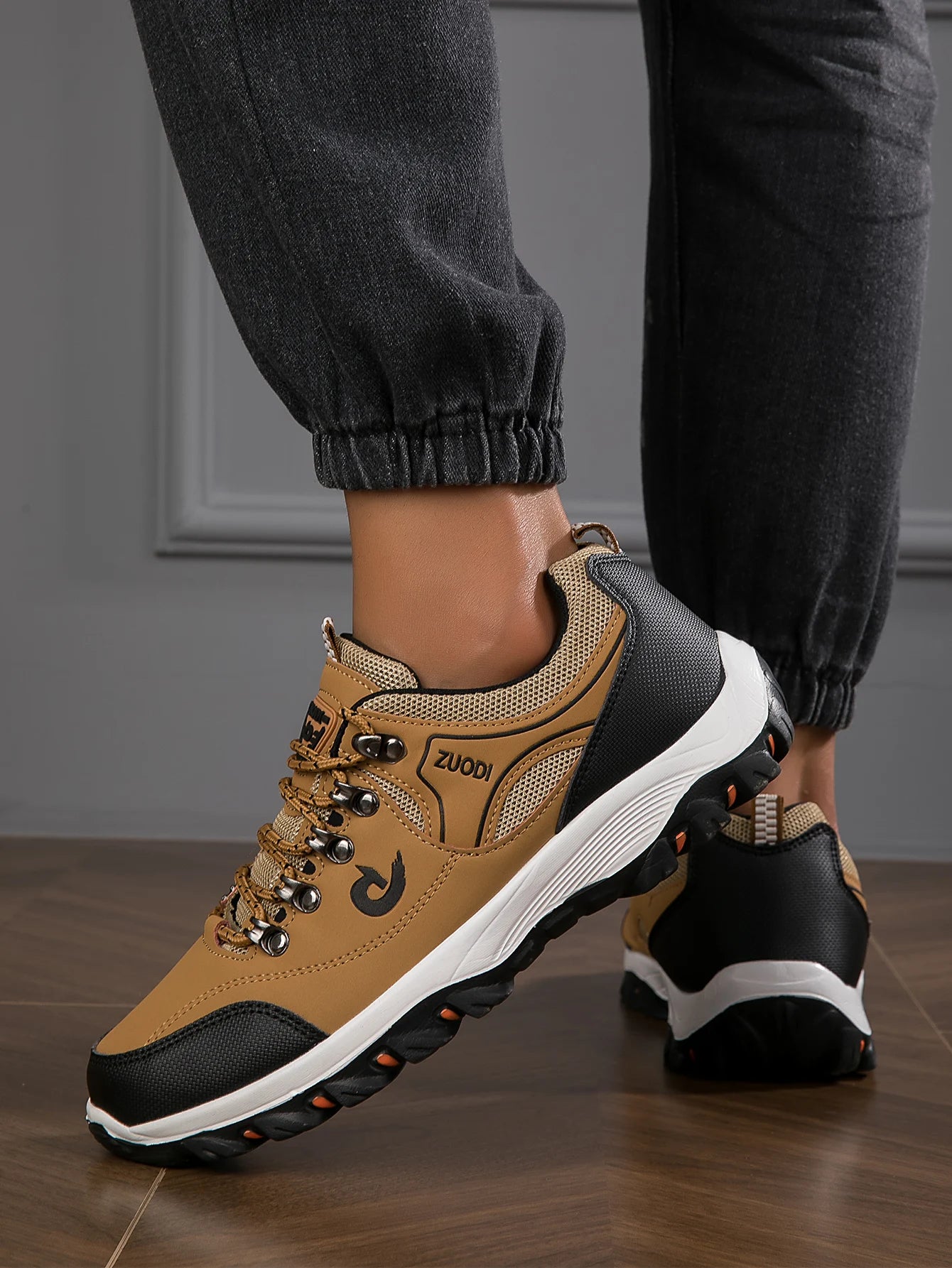 Zapatillas de senderismo para hombre nuevas, transpirables, ultraligeras y antideslizantes, para deportes al aire libre, camping y running