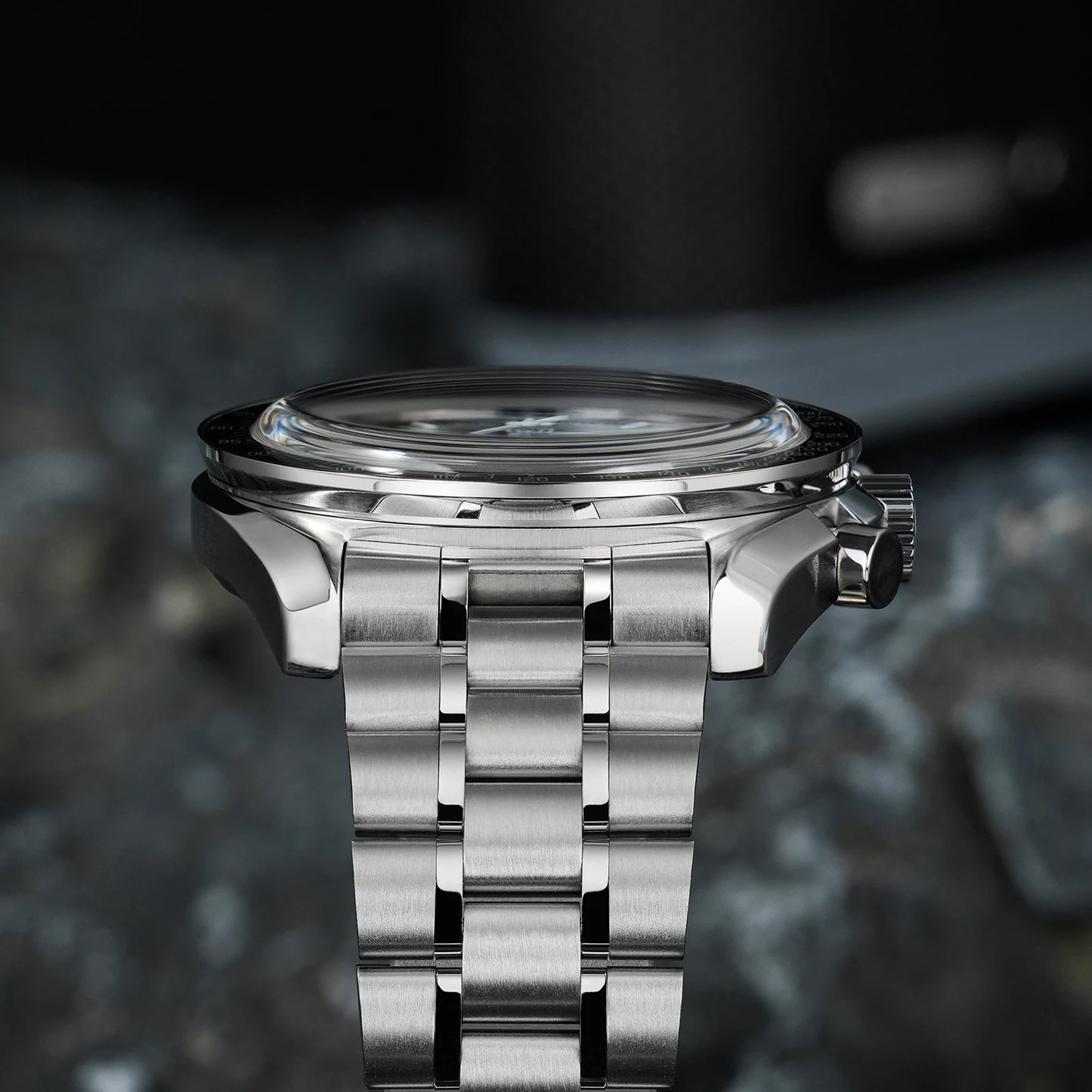 Reloj para hombre Watchdives New Wd1863 de cuarzo VK63, cronógrafo, cristal de zafiro abombado, resistente al agua, 39Mm, acero, marca líder, lujo, negocios