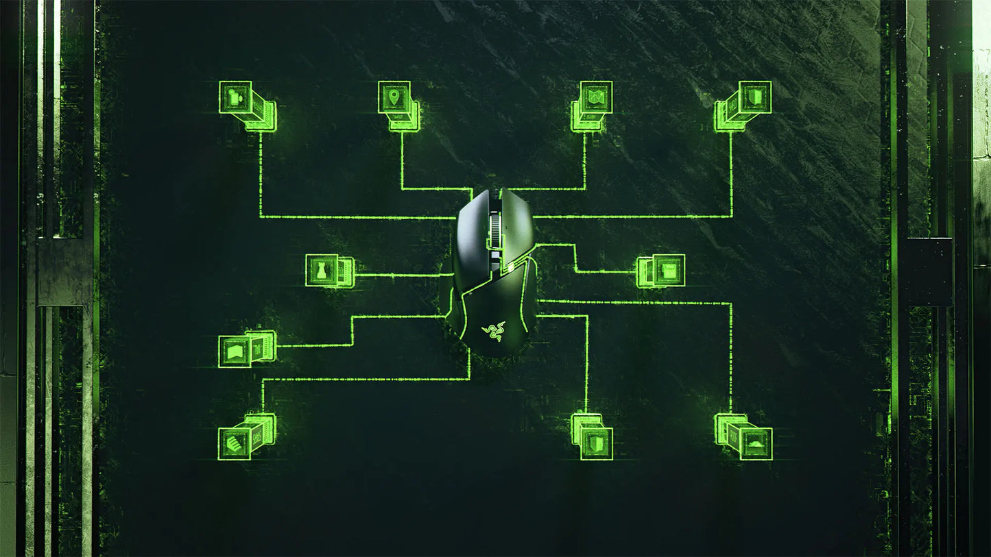 NEU 100% originale Razer Basilisk V3 kabelgebundene Gaming-Maus für Gamer, 26000 DPI optischer Sensor, E-Sports mit RGB-Beleuchtung für PC und Laptop