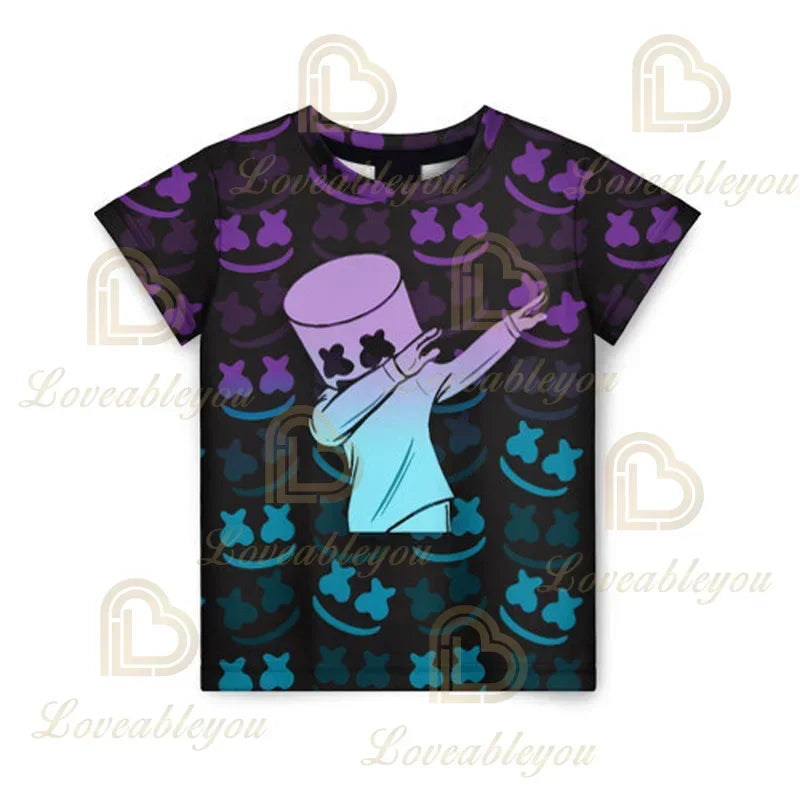 Camiseta 3D Battle Royale Fortnite, camisetas para hombres y mujeres, niños y niñas, tops de dibujos animados Victory, ropa para adolescentes, camisetas y tops infantiles de héroes de videojuegos
