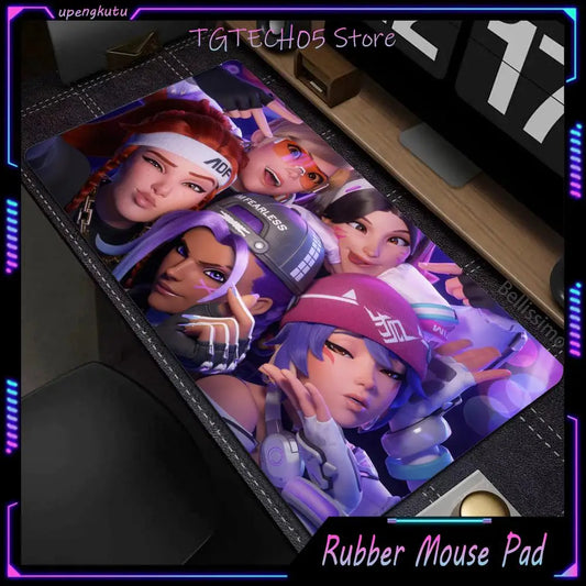 Large Overwatch PC Gamer Cabinet Mouse Pad Cute Pink Keyboard expansion pad Laptop Gaming Accessories Desk Mat Kawaii HD Carpet