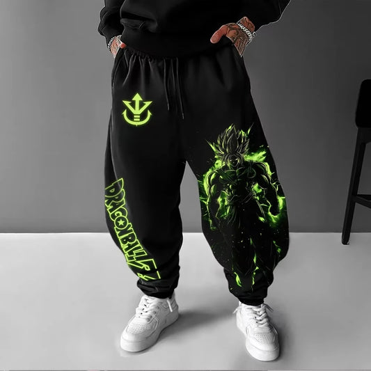 Dragon Ball Men's Pants Sportswear Broly Spring Autumn and Winter Japan Anime Jogger Pants Y2k Harajuku Fashion Cotton Trousers
