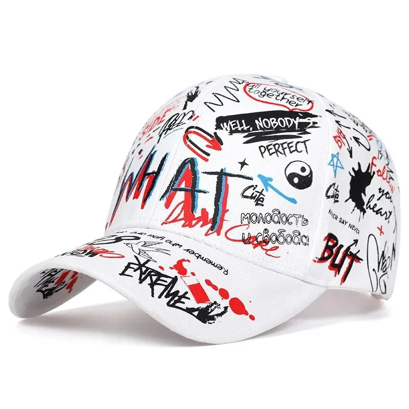 Korea Graffiti Fashion Hipster Hat Personality Trend Men's And Women's Baseball Caps Hip Hop Caps