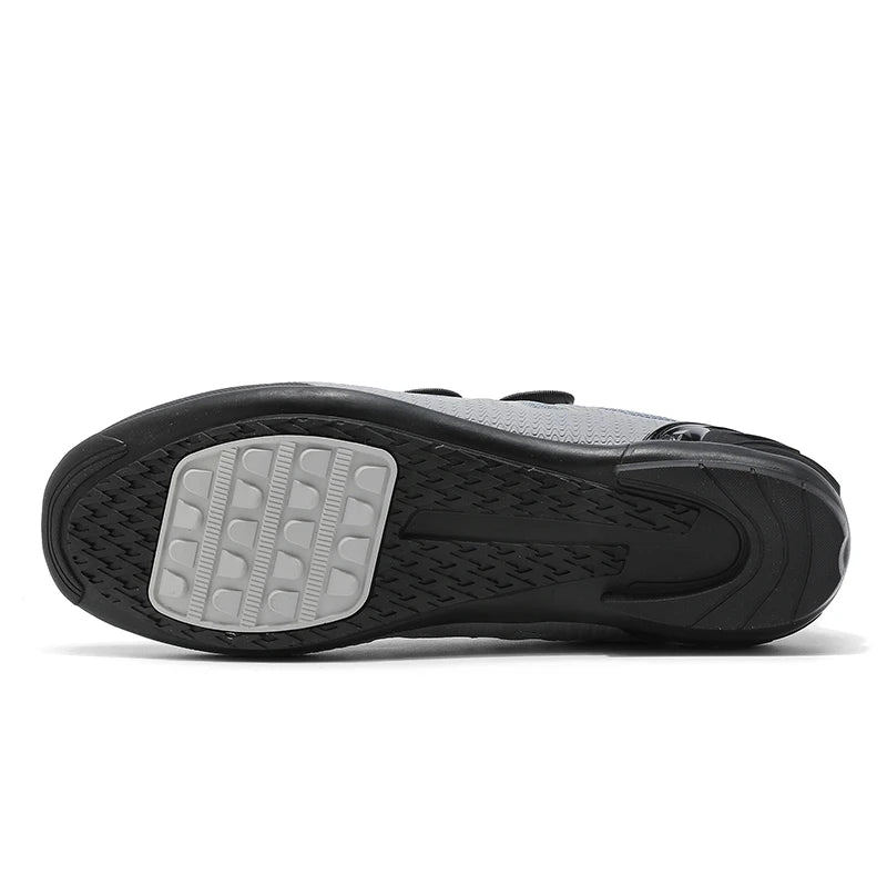 Zapatillas de ciclismo de montaña para hombre sin cierre, sin calas, para bicicleta de carretera RB Speed; zapatillas de ciclismo sin calas, tipo sneaker, para pedales planos MTB, mujer