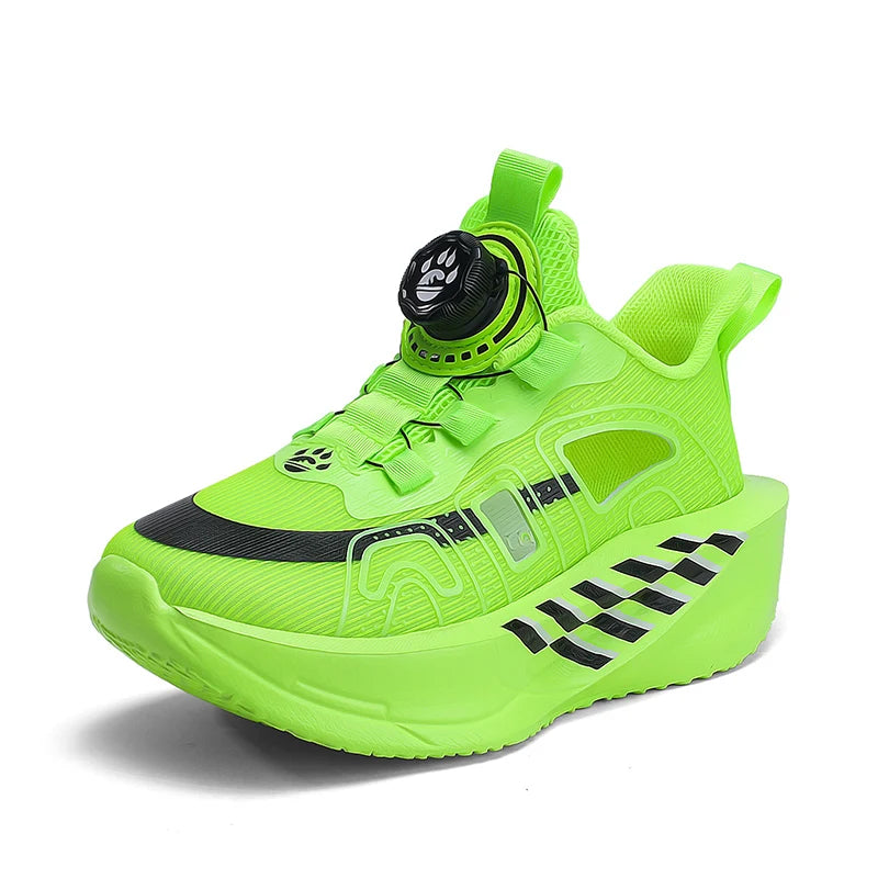 Scarpe da corsa per bambini in mesh comodo, scarpe da tennis ammortizzanti per allenamento outdoor da bambino, nuove scarpe casual traforate e traspiranti