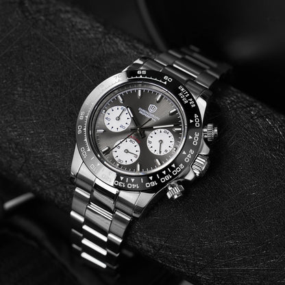 Watchdives WD16500 V2 Men Watch VK63 Quartz Movement Chronograph Wristwatch Stainless Steel Sapphire Crystal Luminous  Watches