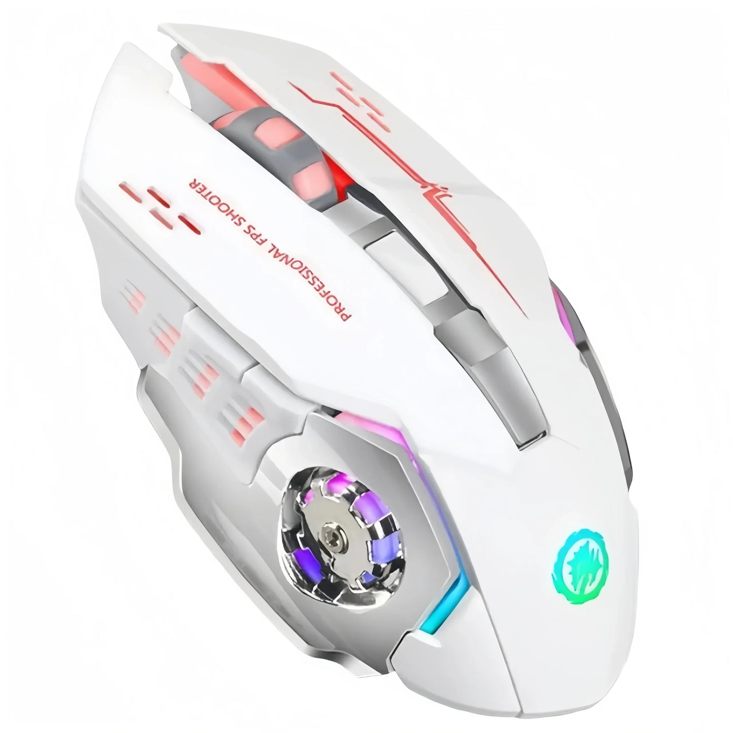 KEBIDUMEI Dual-Mode Bluetooth 5.2 -hiiri 2.4G langaton hiiri RGB-pelihiiri ladattava hiljainen hiiri 3600 DPI -hiiri kannettavalle tietokoneelle