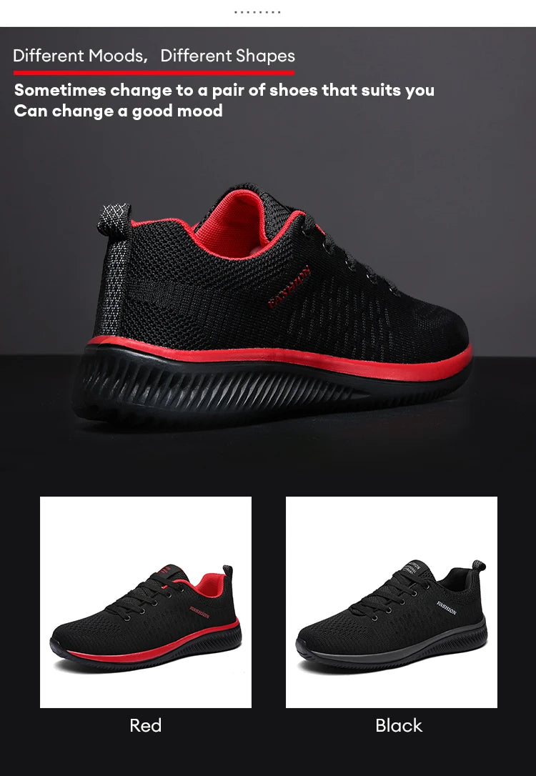 Zapatillas de running para hombre, transpirables, ligeras y cómodas, calzado casual masculino, tenis outdoor slip-on para caminar
