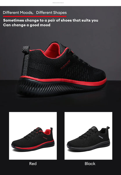 Zapatillas de running para hombre, transpirables, ligeras y cómodas, calzado casual masculino, tenis outdoor slip-on para caminar