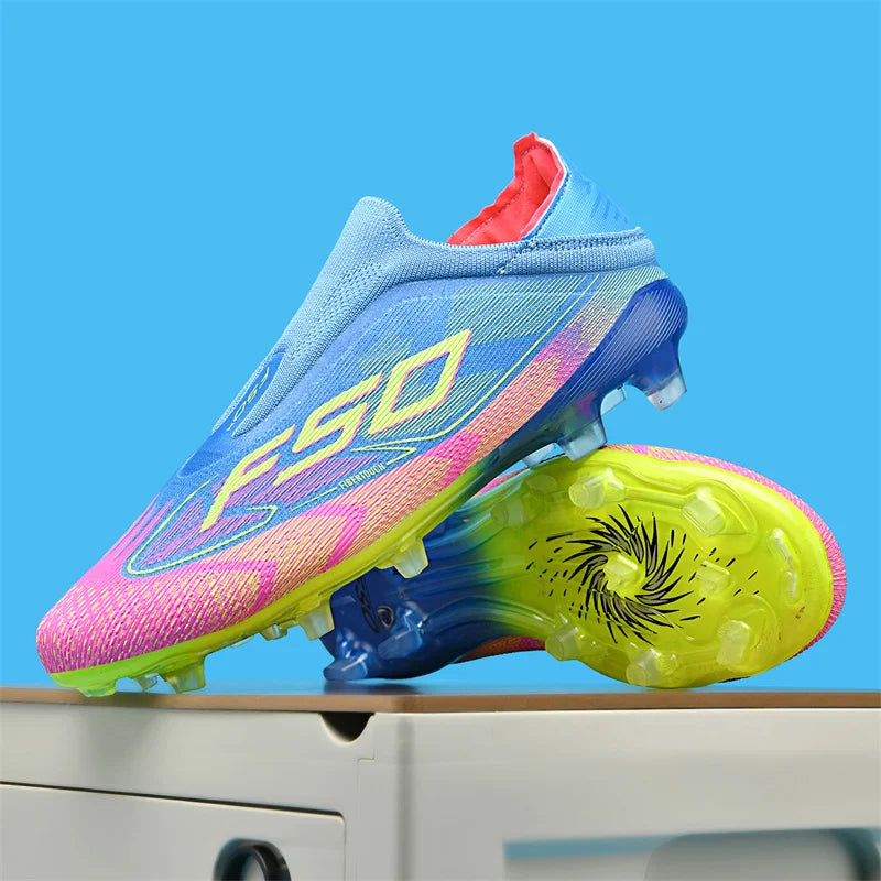 New Men's Football Boots Ultralight Sport Indoor Cleats Soccer Shoes Grass Adult Non-Slip Non Slip Fg Turf Futsal Comfortable