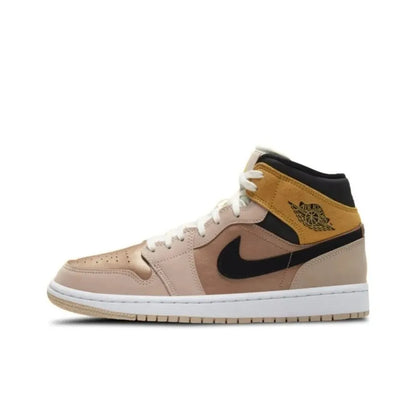 Nike Air Jordan 1 Mid Unisex Basketball Shoes Classic Design, Slip-resistant and Durable, Exceptional Performance BQ6472-009