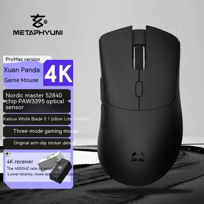 Ratón inalámbrico Metaphyuni Metapanda P1 Pro Max, PAW3395, baja latencia, ligero, para e-sports y gaming, ergonómico, regalo para gamer de PC