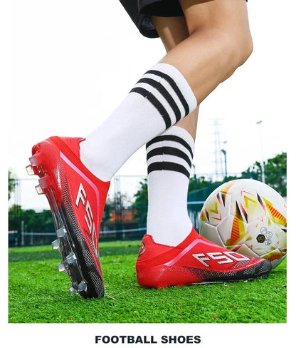New Men Football Boots Non-Slip Boys Outdoor Hot-selling Soccer Shoes Grass Match Sneakers High-quality Cleats High-top Light