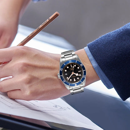 CORGEUT Japan Movement Biwan Snowflake Business Luxury Men Watches Sapphire Glass Automatic Mechanical Diving Date Watch for Man