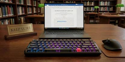 DarkBeacon Blade 68 RGB: tastiera meccanica silenziosa da gaming, con sostituzione a caldo, cablata, N-Key Rollover, compatta al 65% per giocatori su PC