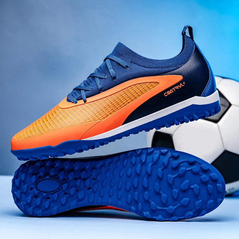 New Men's Football Boots Sport Adult Long Spikes Soccer Shoes Training Outdoor Cleats Breathable Non-Slip Boys Match Comfortable