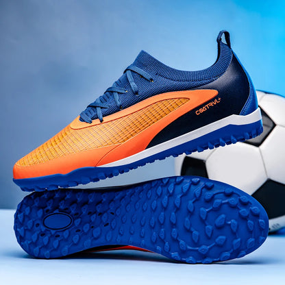 New Men's Football Boots Sport Adult Long Spikes Soccer Shoes Training Outdoor Cleats Breathable Non-Slip Boys Match Comfortable