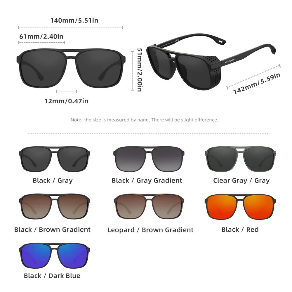 Lunettes de soleil polarisées de la marque KINGSEVEN, design classique, protection UV400, pour hommes et femmes, lunettes de sport et de plein air
