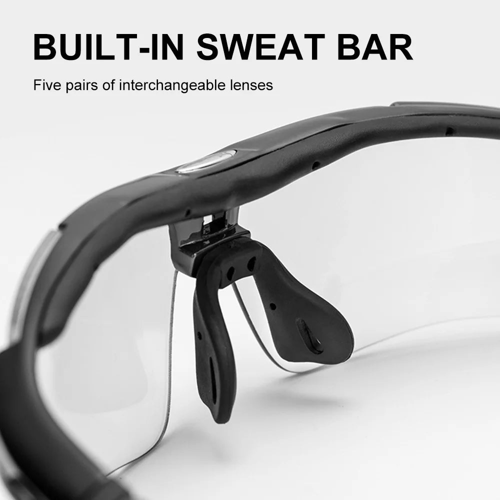 ROCKBROS Polarisierte Fahrradbrille Sonnenbrille Herren Damen MTB-Rad Rennrad-Brille Fahrradfahren Outdoor-Sport Wandern Schutzbrille 5 Gläser