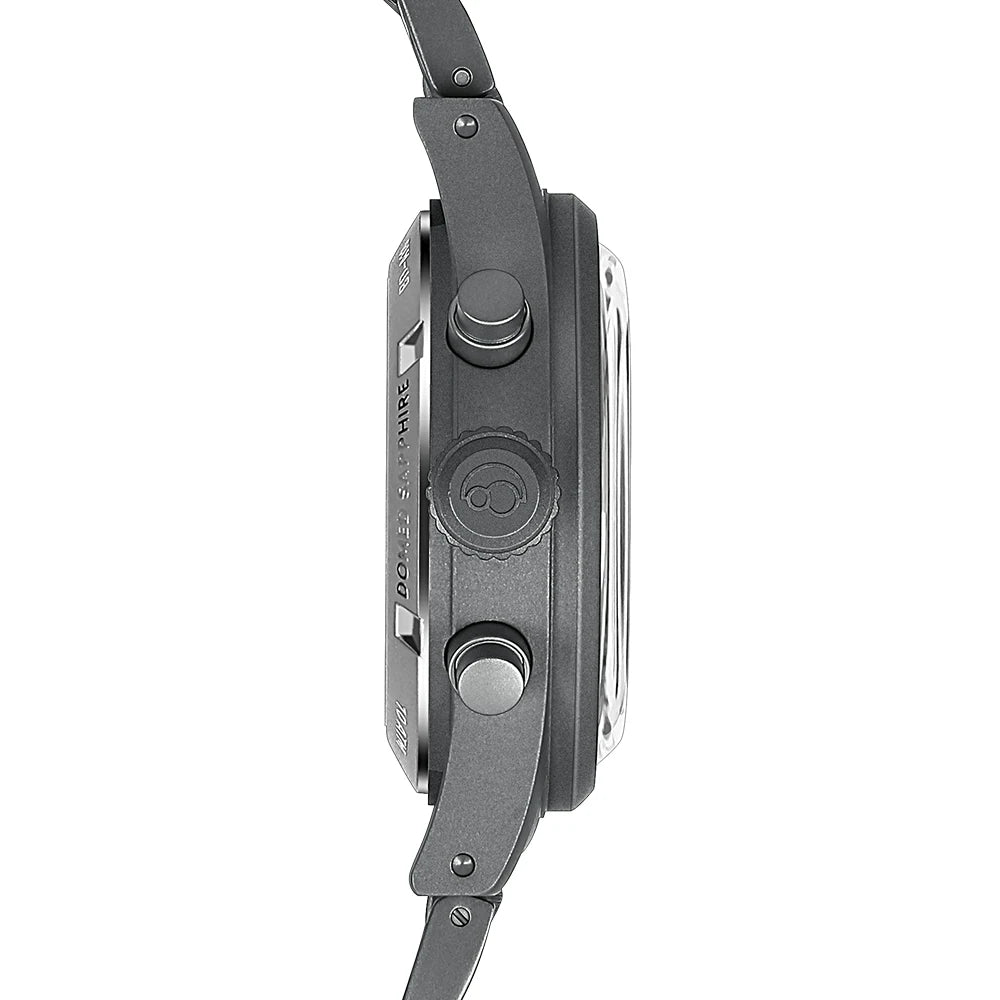 Boderry Chronograph Watch LANDMASTER Titanium Automatic mechanical Field Watches Outdoor Sport Waterproof Dive Wristwatch Men