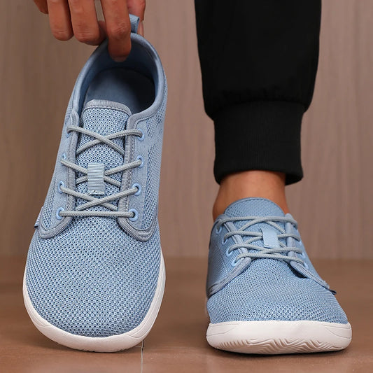 Women's Walking Flat Shoes Soft Mesh Suitable for Travel Wide Palms Lightweight Support Fitness and Leisure Sports Shoes for Men