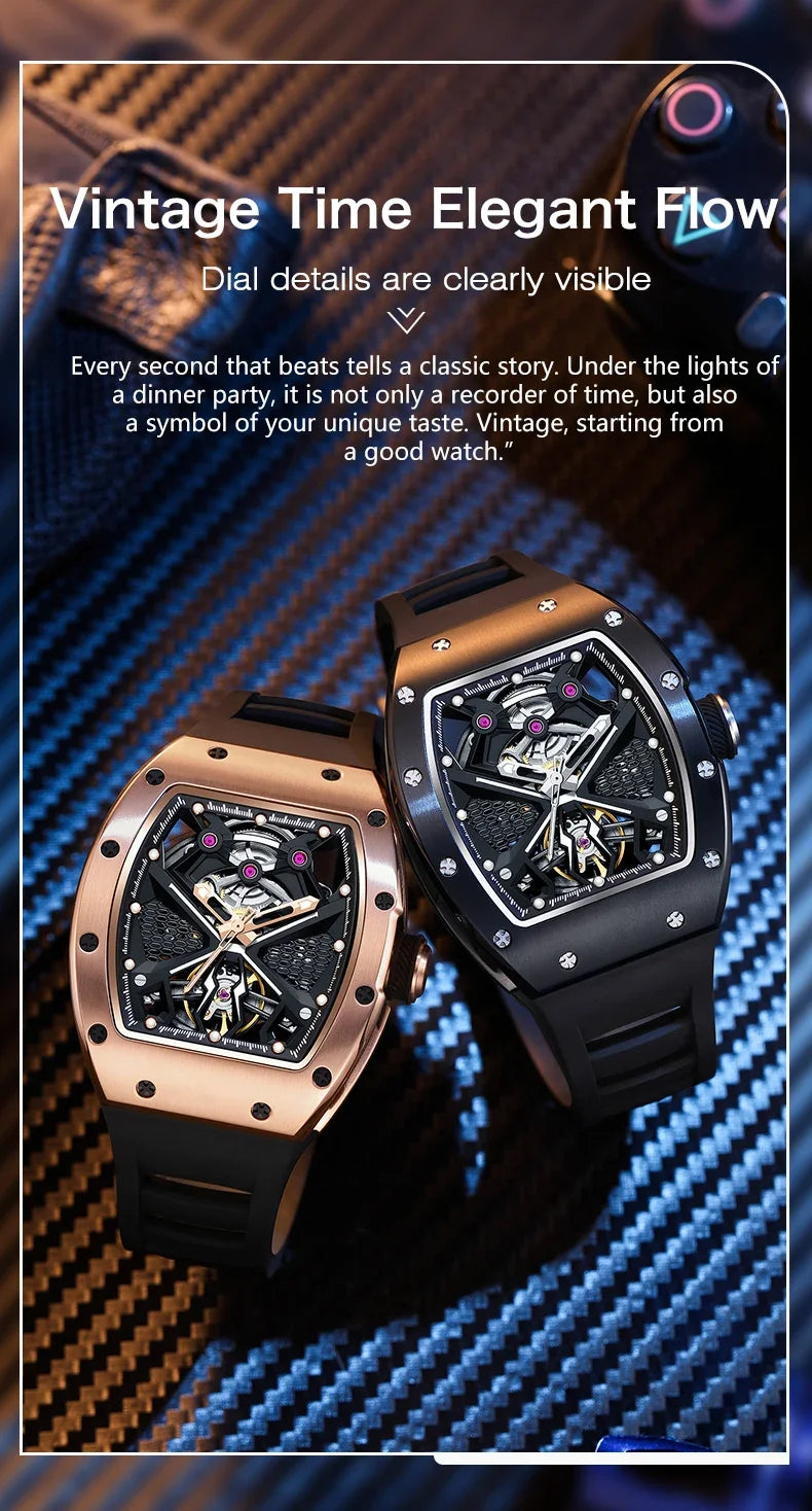 TAKE THE CHANCE Model 5 с автоматичен механизъм RMI White Label висок клас ръчен часовник колекционерски подарък за любител на часовници