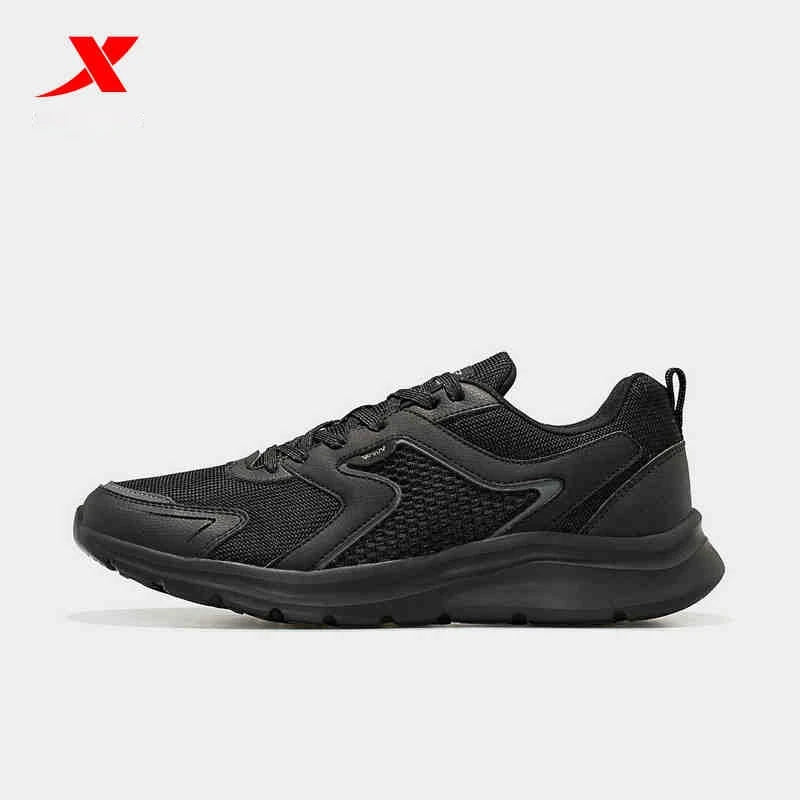 Xtep Sports Shoes Men’s Mesh Breathable Running Shoes, Winter Marathon Black White Men’s Sports Sneakers, Model 879119110110