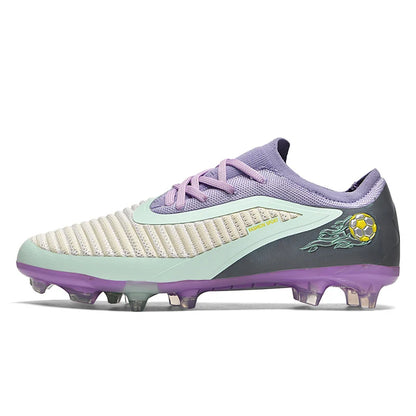 Nuevas zapatillas de fútbol para hombre, botas antideslizantes para adulto, deporte al aire libre para niño, tacos largos de entrenamiento, transpirables y cómodas para partido