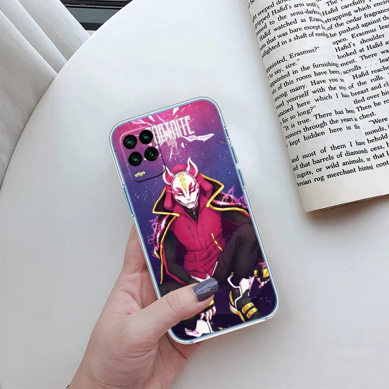 F-Fortnites-Poster transparente Handyhülle für Samsung Galaxy A04 A04S A14 A23 A34 A54 M23 M33 M52 M53