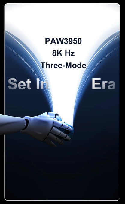 AJAZZ AJ159 APEX Wireless Gaming Mouse, Lightweight RGB Gaming Mouse with Magnetic Charging Dock, Bluetooth & 2.4GHz, Up to 30,000 DPI for PC & Laptop