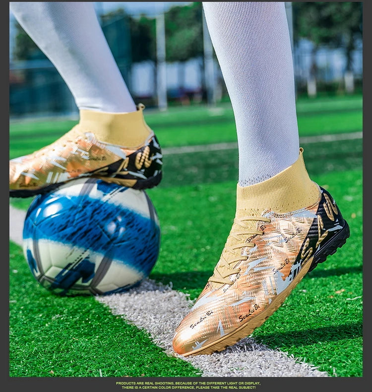 Tamanho 34-46 - Chuteiras de futebol para homem FG/TF, futsal, profissionais, unissexo, infantis, de treino, para exterior, para rapazes, ténis de futebol