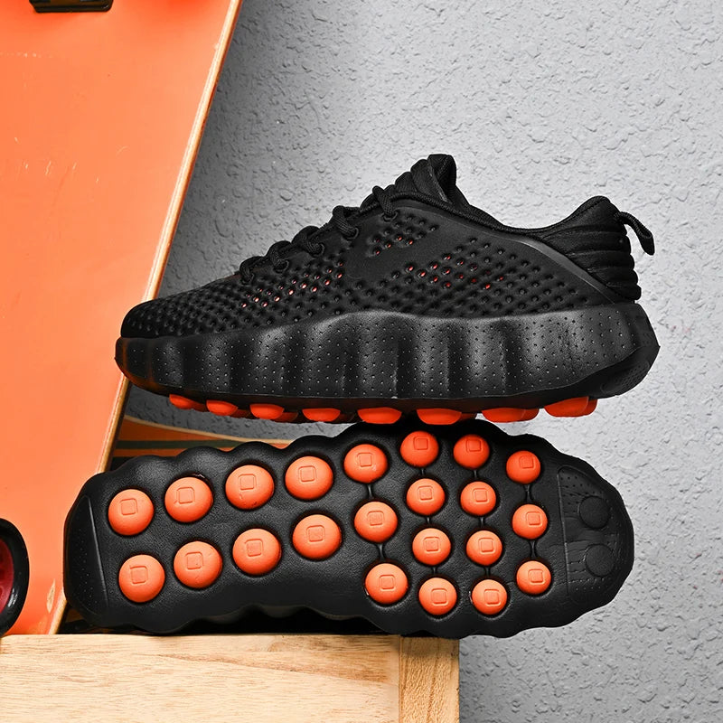 Brand Men Casual Shoes Thick Sole Soft Fashion Sneakers Summer Breathable Male Walking Shoes Zapatillas Hombre 88217 Mens Shoes