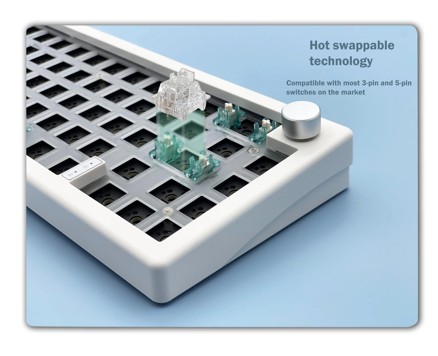 Kit de teclado mecánico personalizado GMK67 65% Gasket Bluetooth 2.4G inalámbrico, intercambiable en caliente, con retroiluminación RGB