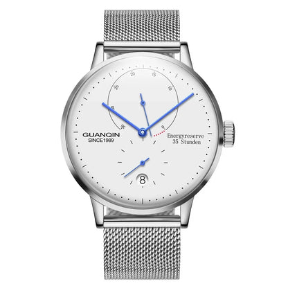 GUANQIN Mechanical Business Watch Men Luxury Brand Luminous Stainless Steel Strap Wrist Mens Automatic Watches Clock relogio BYR