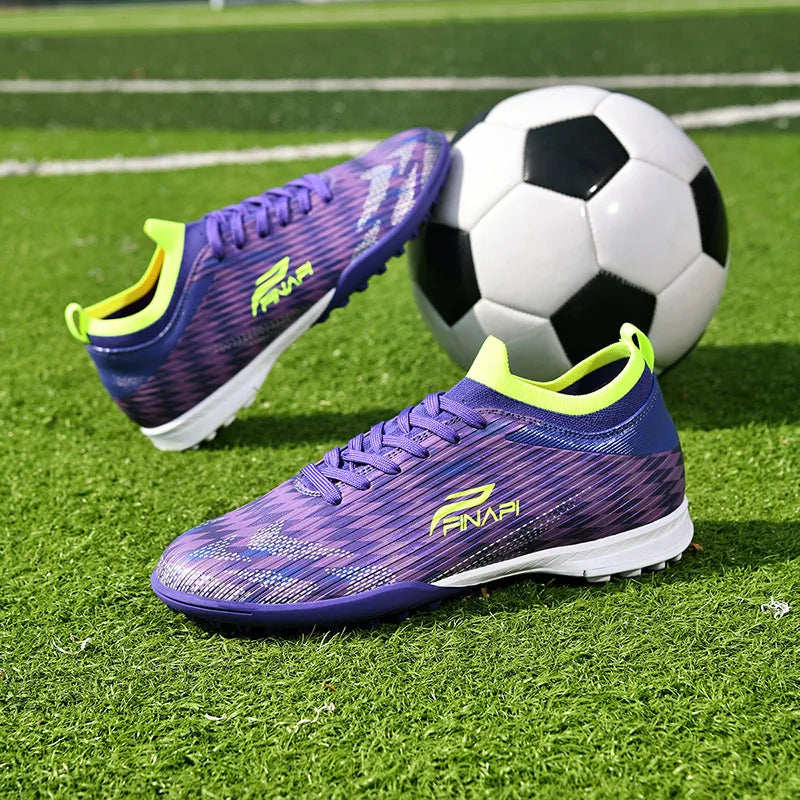 Nuove scarpe da calcio da uomo di alta qualità, tacchetti da partita per indoor, scarpe da calcio outdoor best seller per erba, futsal alte antiscivolo