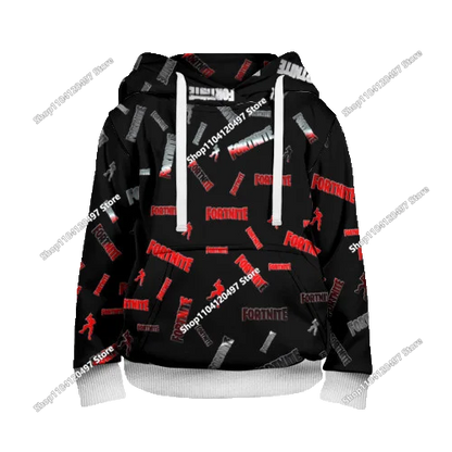 Sudadera con capucha unisex Fortnite 2025 nueva con estampado 3D, abrigo casual, accesorio gaming, cosplay, ropa infantil y regalos