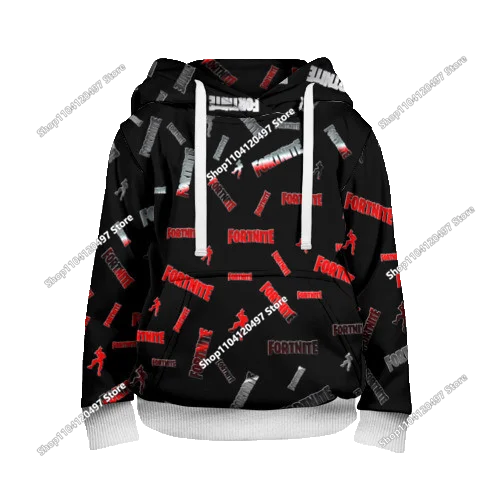 2025 New Fortnite Hoodies 3D Print Men's Hoodie Harajuku Long Sleeve Oversized Sweatshirt Man Hoodies Unisex Cosplay Clothing