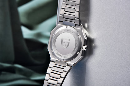 Reloj de lujo cuadrado de cuarzo PAGANI DESIGN 2026 para hombre, cristal de zafiro AR, movimiento japonés, luminoso, acero 316L completo