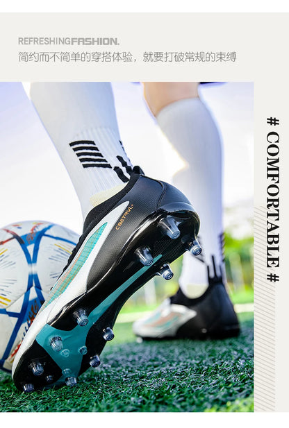 Botas de fútbol TF para hombre, zapatillas resistentes para cancha Society, transpirables para adulto, calzado masculino de fútbol para entrenamiento, alta calidad, con tacos