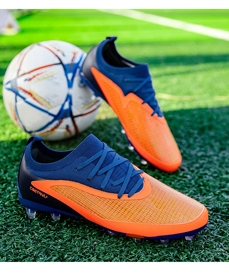 Botas de fútbol TF para hombre, zapatillas resistentes para cancha Society, transpirables para adulto, calzado masculino de fútbol para entrenamiento, alta calidad, con tacos