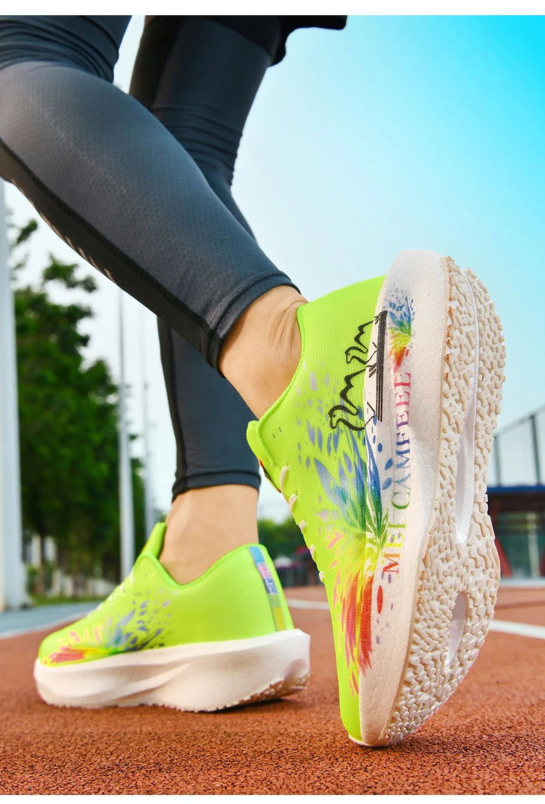 Scarpe da running 2026 con nuovo motivo Eagle, piastra in carbonio, scarpe sportive da maratona ultraleggere, traspiranti e ammortizzate per allenamento di corsa
