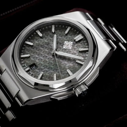 IX&DAO 2025 New 37mm Warrior Men's Automatic Mechanical Watch Miyota 9015 Movement Sapphire Stainless Steel Waterproof 10Bar BGW