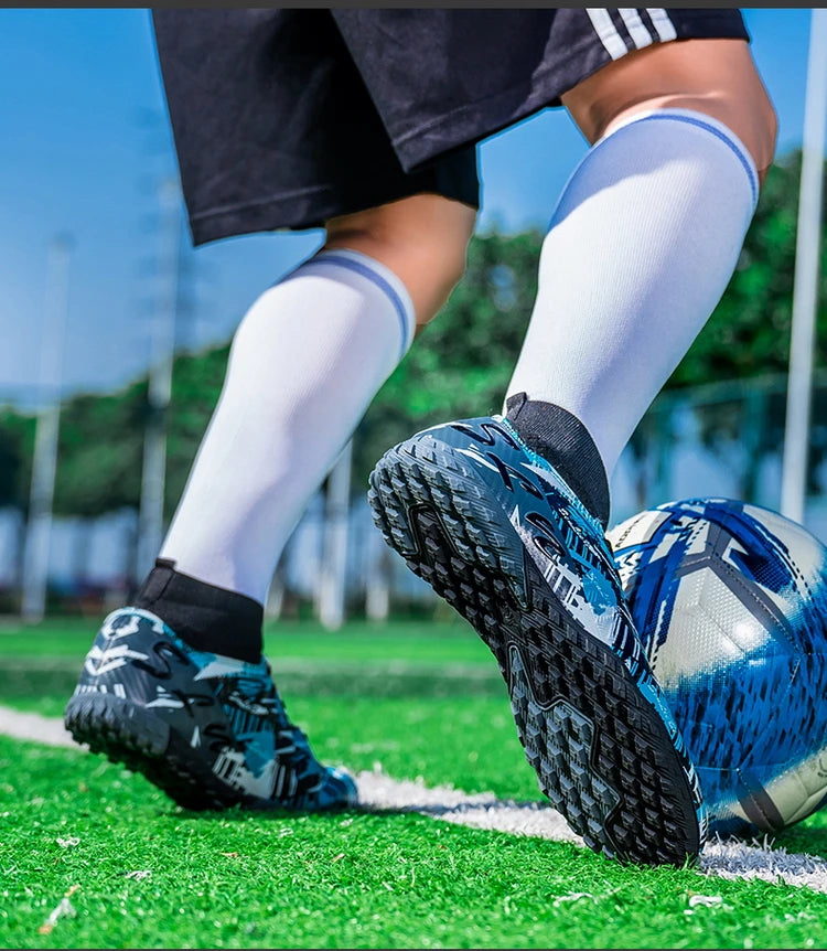 Tamanho 34-46 - Chuteiras de futebol para homem FG/TF, futsal, profissionais, unissexo, infantis, de treino, para exterior, para rapazes, ténis de futebol