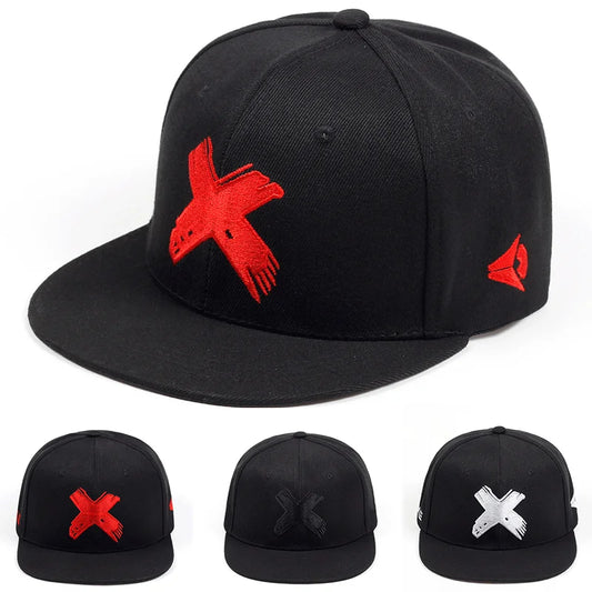 Unisex Simple Letter X Embroidery Hip-hop Hats Spring Autumn Outdoor Adjustable Casual Baseball Caps Sunscreen Hat
