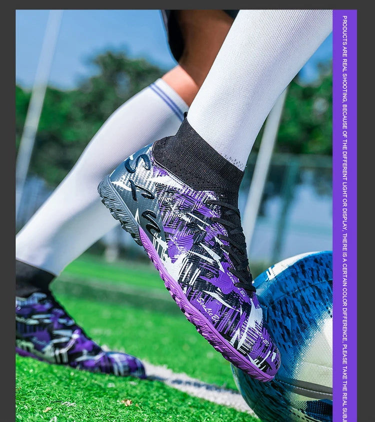 Tamanho 34-46 - Chuteiras de futebol para homem FG/TF, futsal, profissionais, unissexo, infantis, de treino, para exterior, para rapazes, ténis de futebol
