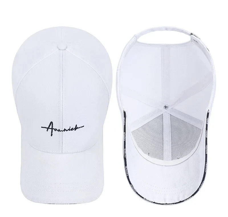 Men Women Embroidered Letter SunShade Breathable Baseball Cap Summer Outdoor Sport Sunscreen Curved Brim Adjustable Hat A31