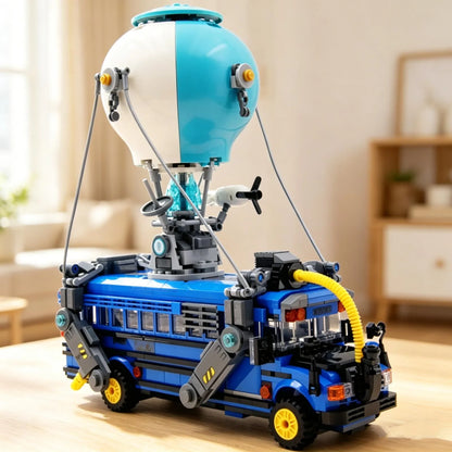 New 954pcs Popular Games Battle Bus Car Model 77073 Building Blocks Puzzle Model Bricks Toys For Birthday Christmas Gifts