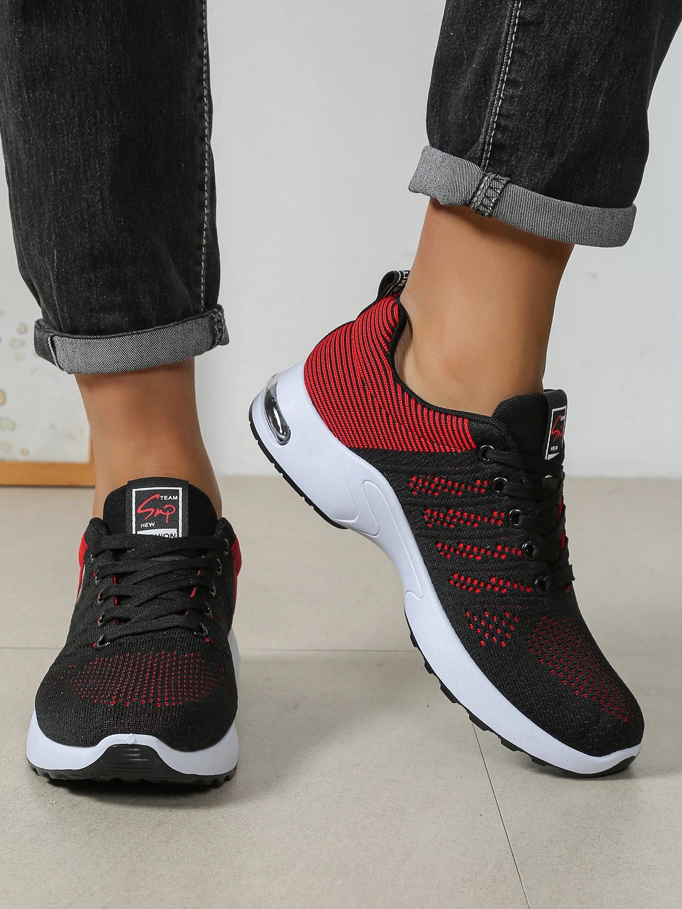 Zapatillas de hombre de moda, supertranspirables, con cordones para running - Antideslizantes, duraderas y con comodidad acolchada - Zapatillas de moda para hombre