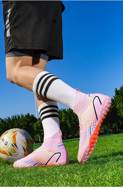 Men's Football Field Boots Ultralight Turf Indoor Society Training Soccer Shoes Cleats for Kids Sneakers TF/FG Football Shoes